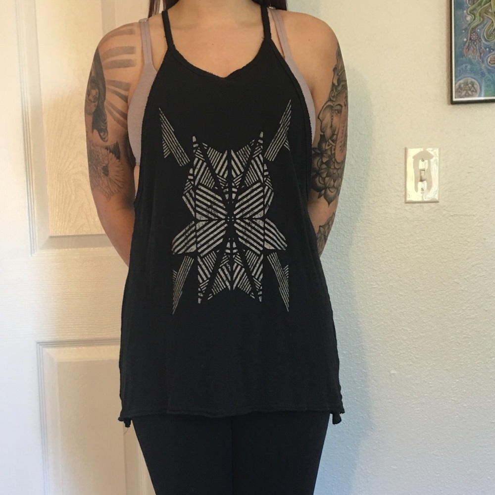 🤩Black Graphic Tank Top